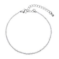 Náramek z pravých šedých křemenů