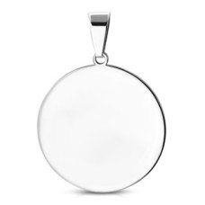 Ocelový přívěšek kulatý 30 mm