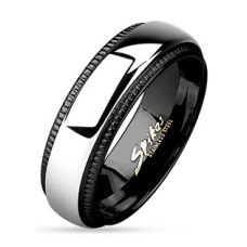 Ocelový prsten, vel. 55