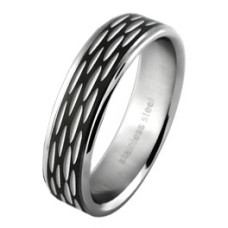 Pánský ocelový prsten, vel. 67