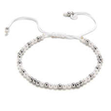 Náramek přírodními perlami, stříbro AG925