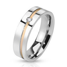 Snubní prsten se zirkonem