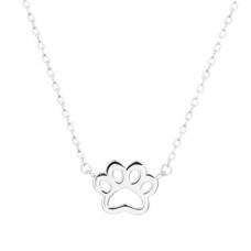 Střibrný náhrdelník psí tlapka