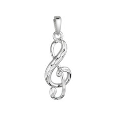 Stříbrný přívěsek houslový klíč