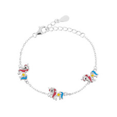 Dětský stříbrný náramek s jednorožci