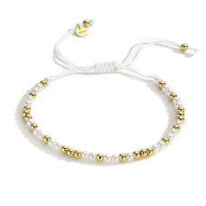 Náramek přírodními perlami, stříbro AG925