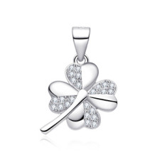 Stříbrný přívěsek čtyřlístek