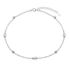 Stříbrný náramek na nohu