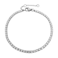 Ocelový štrasový - tenisový náramek
