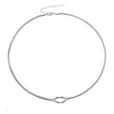 Ocelový náhrdelník uzel