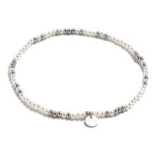 Náramek přírodními perlami, stříbro AG925