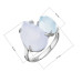 Stříbrný prsten pravý aquamarin a blue chalcedon