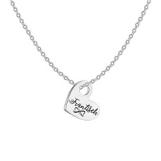 Personalizovaný ocelový náhrdelník se srdíčkem