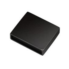 Černý ocelová navlékací korálek na náramek - velký