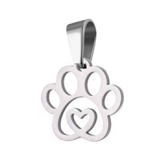 Ocelový přívěsek tlapka