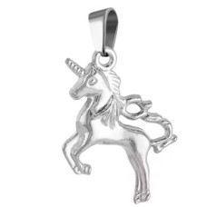 Ocelový přívěsek jednorožec