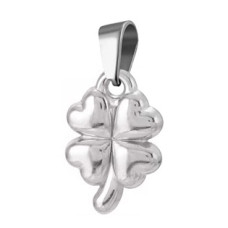 Ocelový přívěsek čtyřlístek