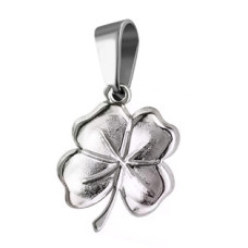 Ocelový přívěsek čtyřlístek