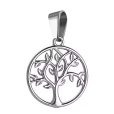 Ocelový přívěsek strom života