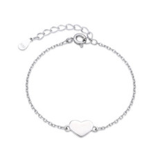 Dětský stříbrný náramek se srdíčkem