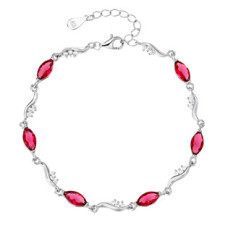 Dámský stříbrný náramek se zirkony