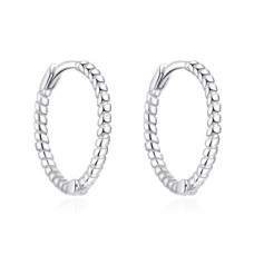 Stříbrné náušnice kroužky kroucené