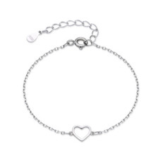 Dětský stříbrný náramek se srdíčkem