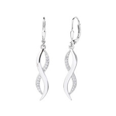 Visací náušnice se zirkony