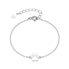 Dětský stříbrný náramek psí tlapička