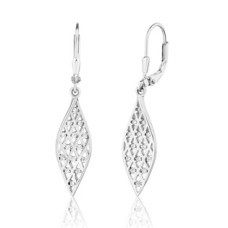 Visací stříbrné náušnice