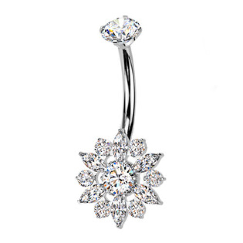 Piercing do pupíku kytička - TITAN Piercing do pupíku kytička - TITAN