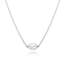 Stříbrný náhrdelník s přírodní perličkou