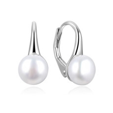 Stříbrné perlové náušnice 