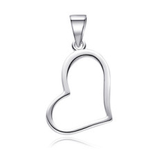 Stříbrný přívěsek srdíčko