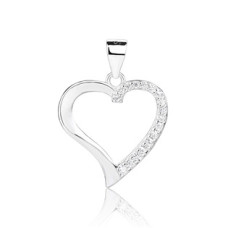 Stříbrný přívěšek srdíčko