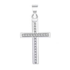 Stříbrný přívěšek křížek