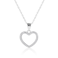 Střibrný náhrdelník srdce