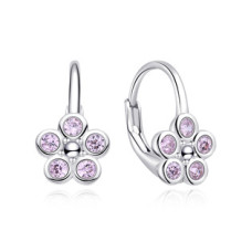 Stříbrné dívčí náušnice kytičky