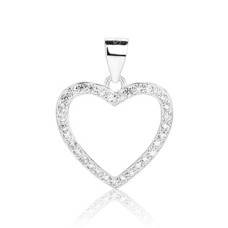 Stříbrný přívěšek srdíčko