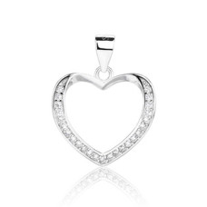 Stříbrný přívěšek srdíčko