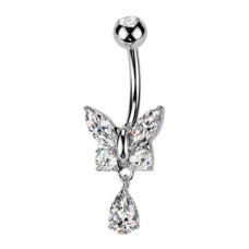 Piercing do pupíku motýlek