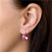 Stříbrné náušnice s krystaly Crystals from Swarovski® Rose Stříbrné náušnice s krystaly Crystals from Swarovski® Rose