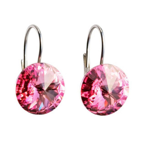Stříbrné náušnice s krystaly Crystals from Swarovski® Rose Stříbrné náušnice s krystaly Crystals from Swarovski® Rose