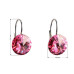Stříbrné náušnice s krystaly Crystals from Swarovski® Rose Stříbrné náušnice s krystaly Crystals from Swarovski® Rose