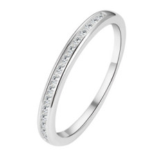 Stříbrný prsten se zirkony