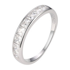 Stříbrný prsten se zirkony