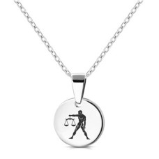 Personalizovaný ocelový náhrdelník znamení horoskopu VÁHY