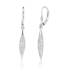 Visací náušnice se zirkony