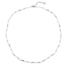 Náhrdelník přírodní perleť, stříbro AG925
