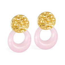 Zlacené ocelové náušnice